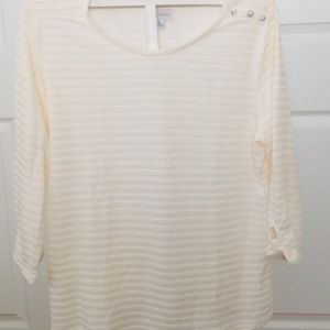Liz Claiborne Ladies Pullover Lightweight sweater top.